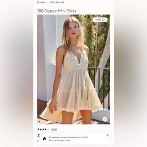 Free People Dress 100 Degree Mini Dress